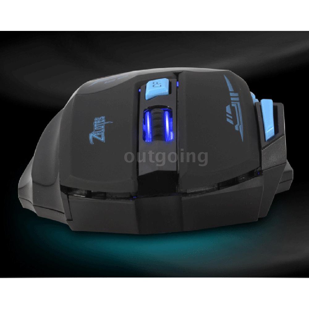 Chuột quang gaming 7 nút bấm ZELOTES F14 2.4Ghz 2400Dpi kèm phụ kiện chuyên dụng