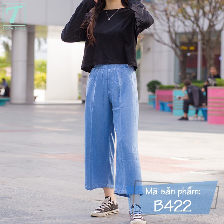 Quần ống rộng (quần culottes) jean - Đẹp Xinh Rẻ - Tone shop