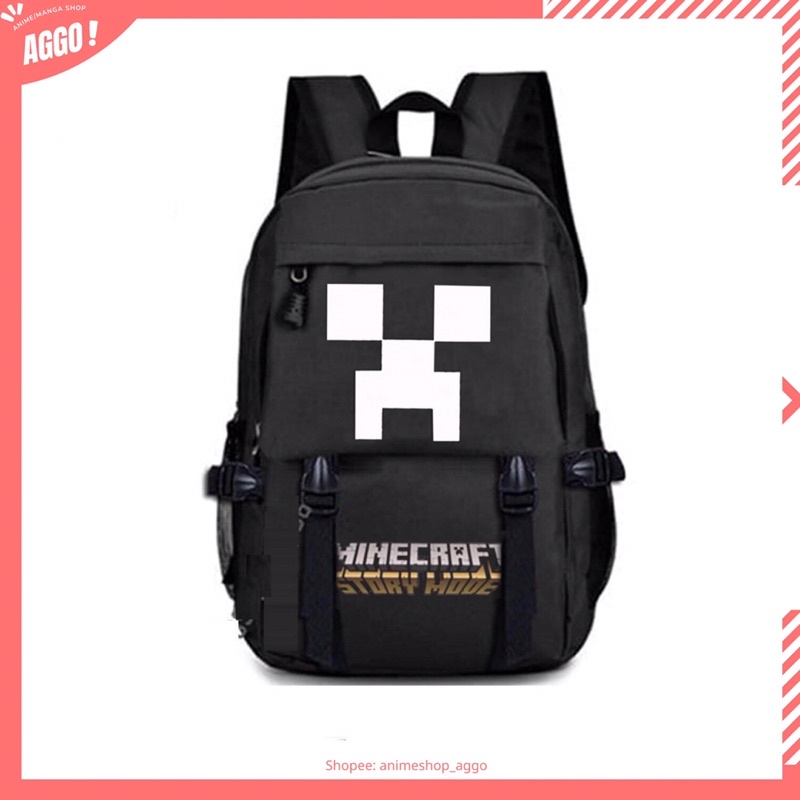 Balo Đi Học Game Minecraft Mẫu Mới Chất Đẹp Cực Hot