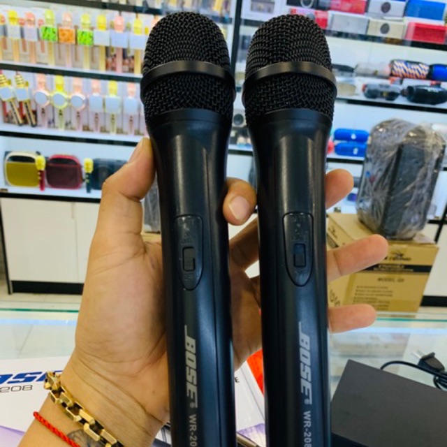 [Mã ELHACE giảm 4% đơn 300K] Bộ Mic Không Dây WR206, WR208 2 mic - Micro Không Dây Cao Cấp