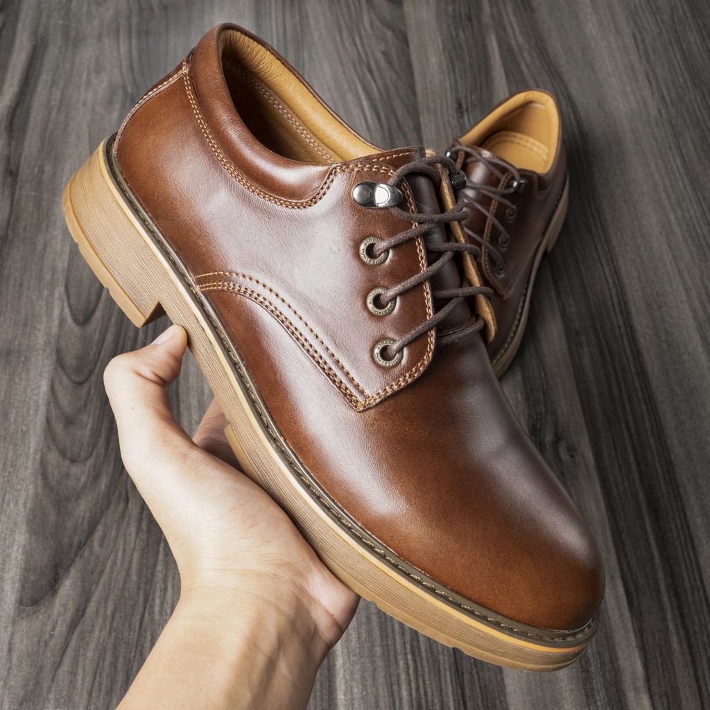 Giày Đốc Nam Da Bò Nâu Phong Cách