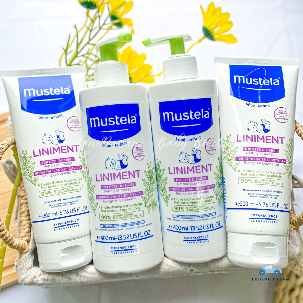 Kem vệ sinh thay tã bỉm chống hăm cho bé Mustela Liniment nội địa Pháp [BAY AIR]