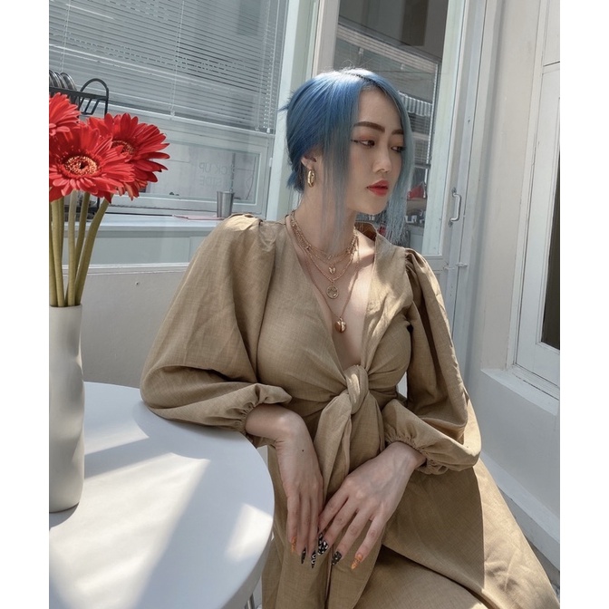 Đầm cột nơ Valey