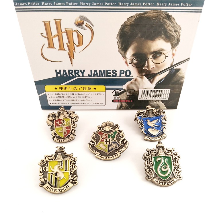 Trâm Cài Áo Logo Harry Potter 3 Màu