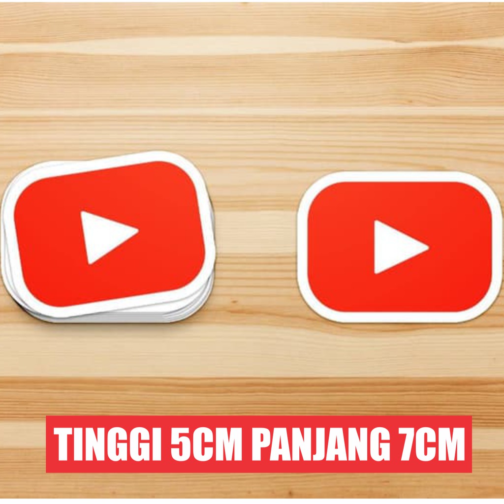 Sticker Logo Youtube Xinh Xắn Dùng Trong Trang Trí