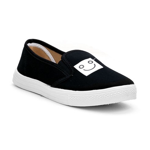 Giày slip on mặt cười màu đen VV14 | BigBuy360 - bigbuy360.vn