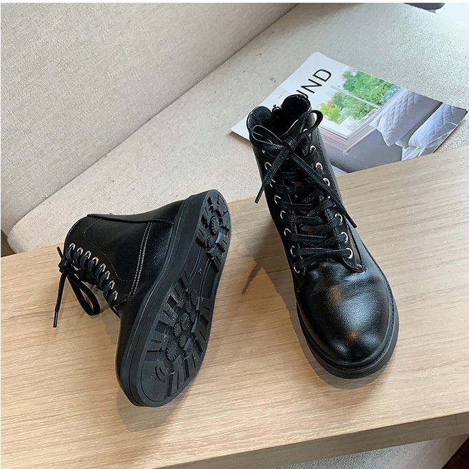 Boot ulzzang boots nữ bốt cao cổ màu đen - T8.13 [SẴN] | WebRaoVat - webraovat.net.vn