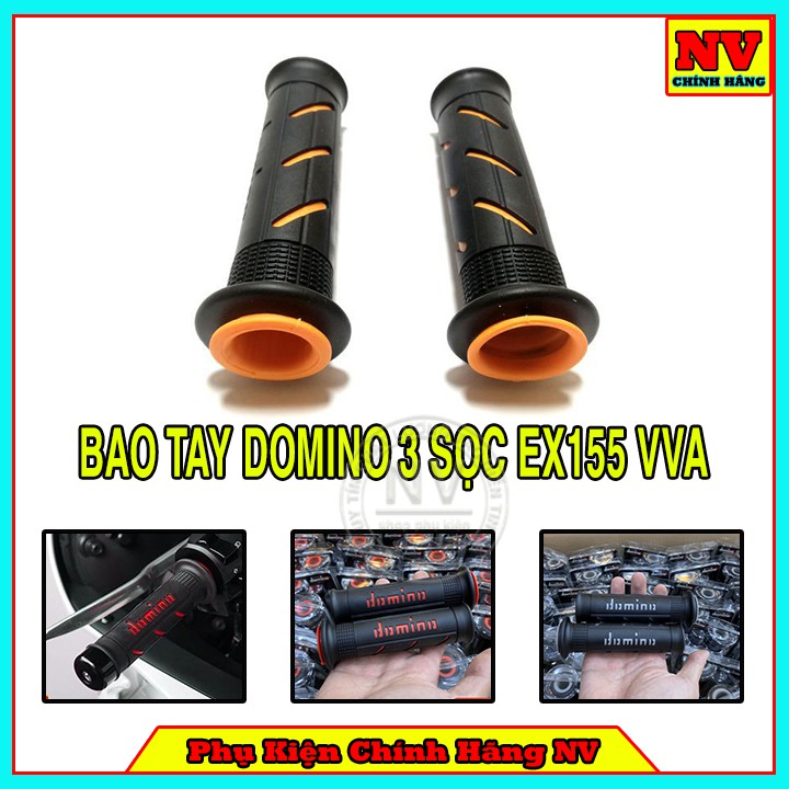 Bao Tay Exciter 155 VVA Mẫu Domino 3 Sọc - Ex155 VVA