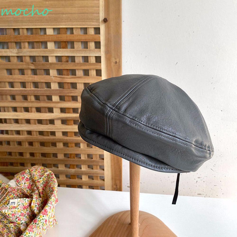 Mũ Beret Da Pu Giữ Ấm Phong Cách Hàn Quốc Thời Trang Mùa Thu Cho Nữ