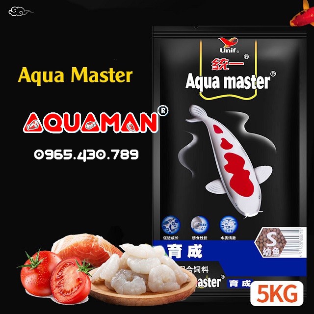 AQUAMASTER AQUA MASTER Thức ăn cao cấp cá koi 5KG ( Staple , growth , hi growth , Color Enhancer)