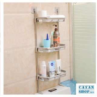 Kệ toilet tiện lợi, giá để đồ trong nhà vệ sinh, kệ nhà tắm 2 tầng, 3 tầng đa năng tiết kiệm không gian