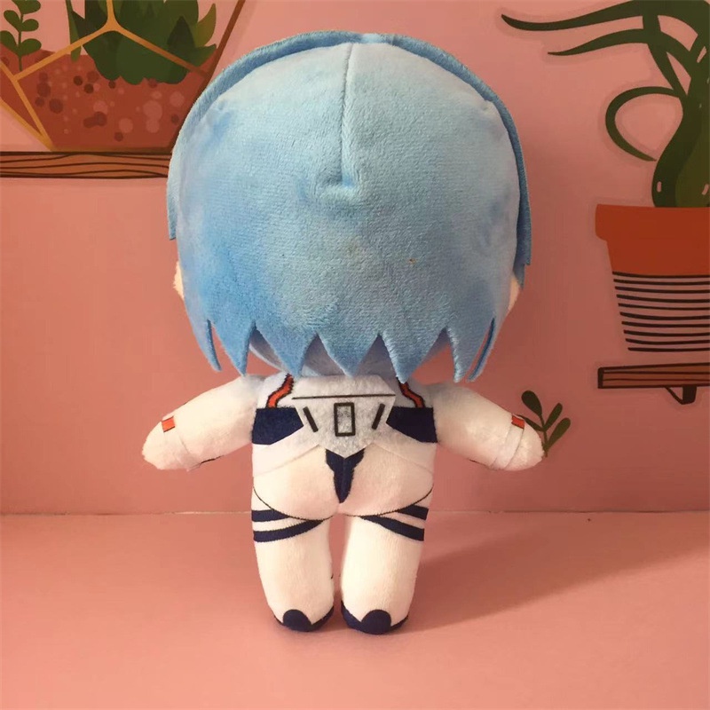 Búp Bê Nhồi Bông Ayanami Rei Tóc Ngắn / Dài Bằng Lông Nhung Trang Trí Nội Thất