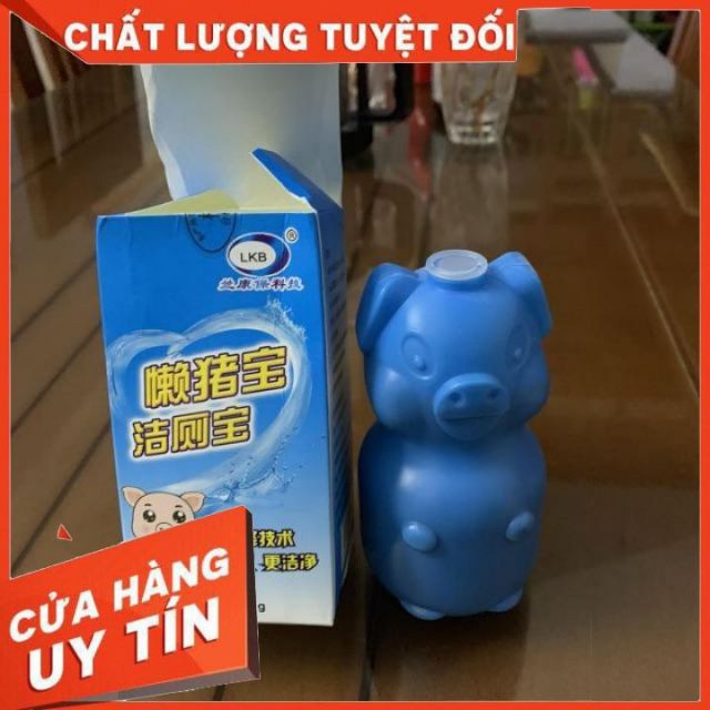 Lọ thả bồn cầu hình con lợn khử mùi hôi diệt vi khuẩn có hại