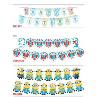 Dây chữ HPBD, HP FULL  MONTH hoạt hình