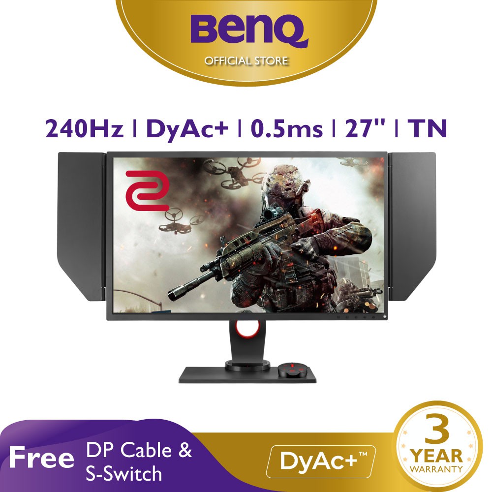 Màn hình chơi Game FPS BenQ ZOWIE XL2746S 240Hz 27 inch IPS 0.5ms DyAc™ eSports Gaming FPS (CSGO, PUBG, Valorant)