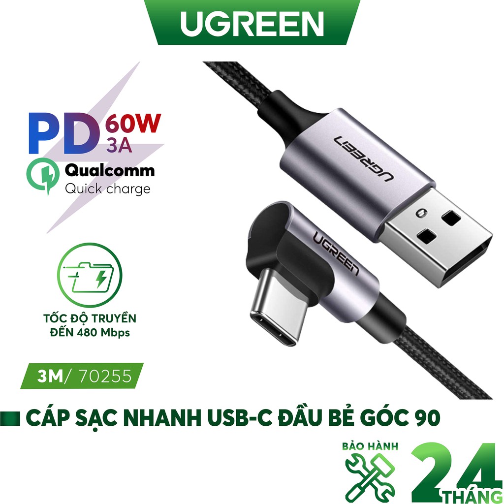 Cáp sạc và truyền dữ liệu dài 1-2m UGREEN US284