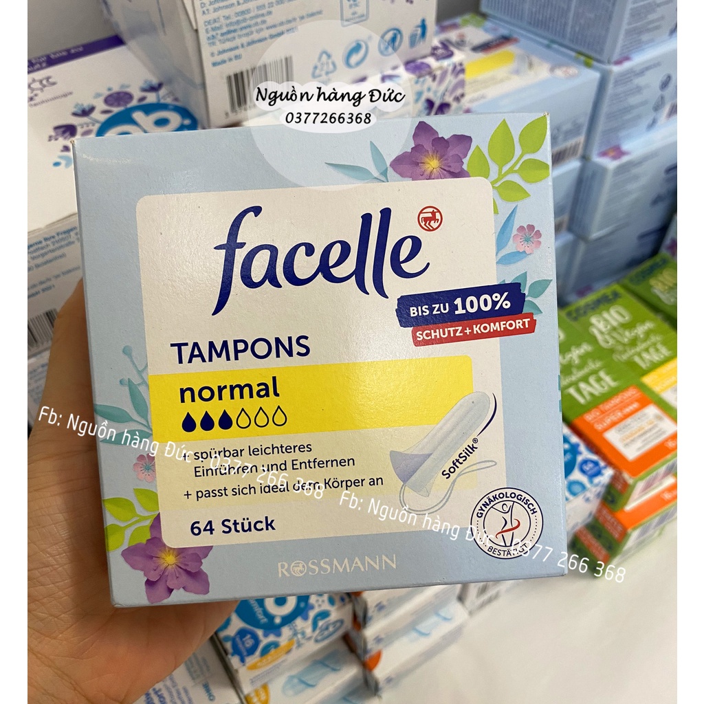 Tampon Ob, facelle Đức hàng CHUẨN đủ size Băng vệ sinh - Nguồn hàng Đức