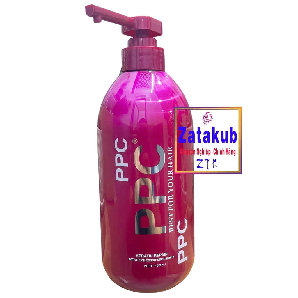 Kem ủ tóc phục hồi hư tổn PPC Keratin 750ml