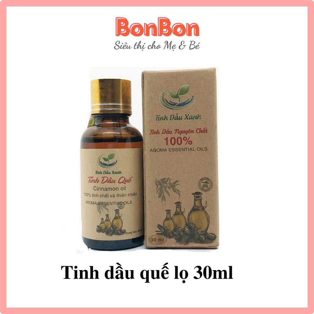 Tinh dầu quế lọ 30ml - chiết xuất tự nhiên giúp xông thơm phòng, thư giãn giải tỏa căng thẳng