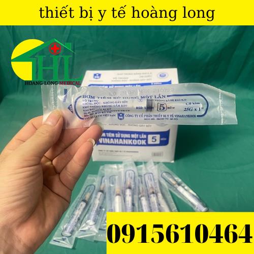 [Bán lẻ 10 chiếc] Bơm tiêm 1 lần Vinahankook 5ml