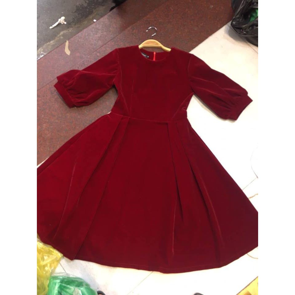 Váy Nhung Đỏ