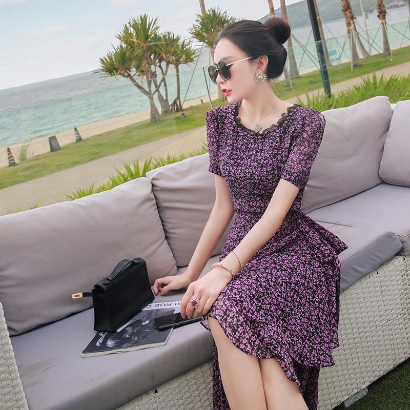 Váy đầm trung niên nữ hoa nhí thanh lịch