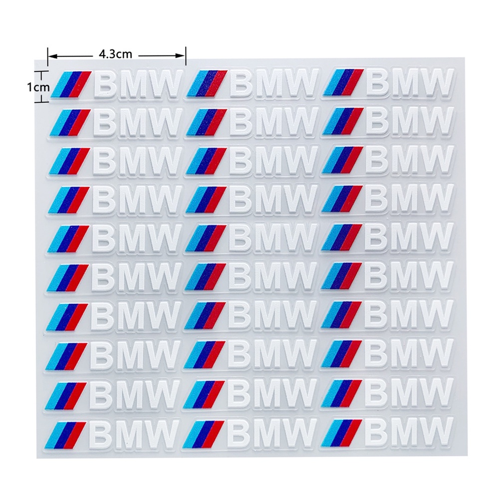 Decal dán trang trí xe hơi hình Logo BMW 3D