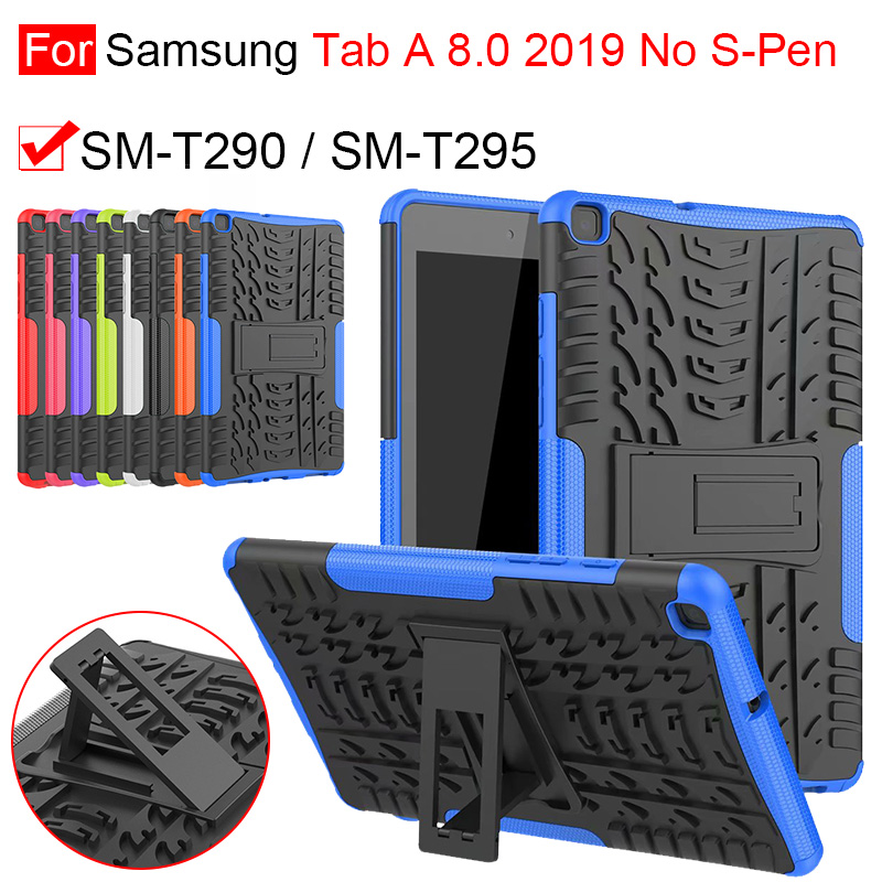 Heavy Duty 2 in 1 Hybrid Rugged Silicon TPU+PC Case For Samsung Galaxy Tab A 8.0 2019 T290 T295 SM-T290 SM-T295 Tablet Cover