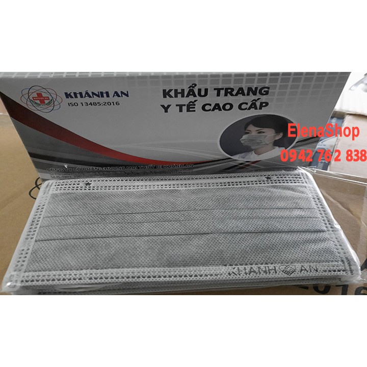 [GIÁ SỈ] Khẩu Trang Y Tế Than Hoạt Tính Kháng Khuẩn Khánh An 50 Cái- Hàng Dày dặn | BigBuy360 - bigbuy360.vn