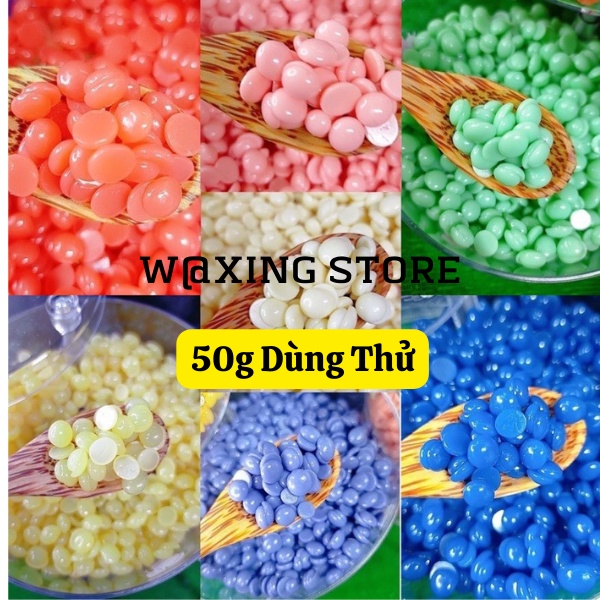 Hạt sáp wax lông Hard Wax Bean gói 50g + tặng que gỗ
