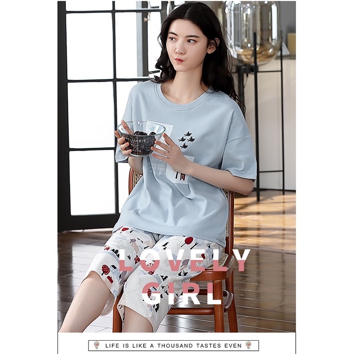 Đồ mặc nhà nữ đáng yêu chất thun cotton 100% BA5018 | BigBuy360 - bigbuy360.vn