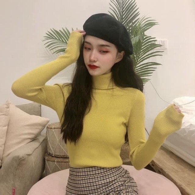 Áo Len Nữ Cổ Lọ Lông Cừu Hàng Quảng Châu Cao Cấp | BigBuy360 - bigbuy360.vn