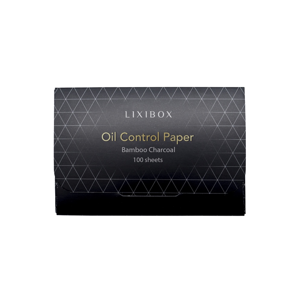 [HB Gift] Combo Giấy Thấm Dầu Lixibox Bamboo Charcoal Oil Control Paper, Băng Đô Rửa Mặt Lixibox