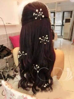 Trâm hạt chùm cài tóc set 10c