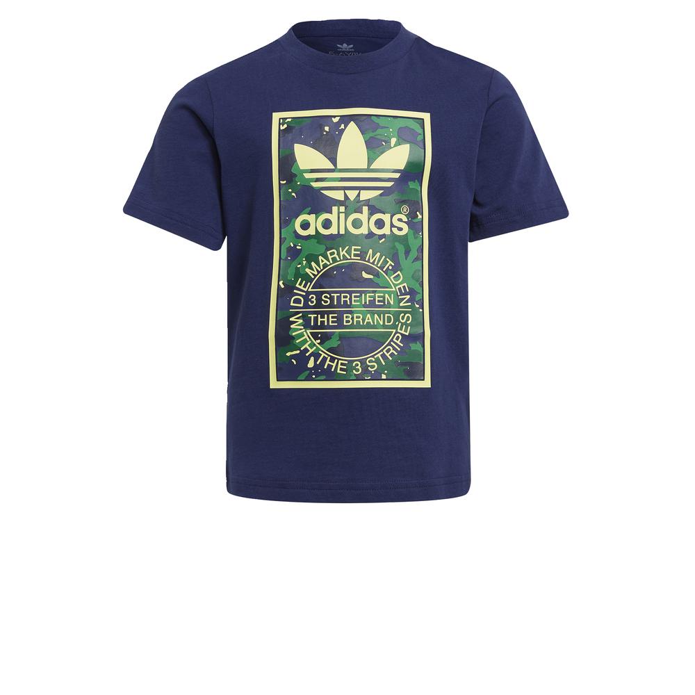 [Mã WABRDAS68 giảm 10% tối 150k đơn từ 1 triệu] Áo Tee adidas ORIGINALS Bé trai Camo Print Graphic Tee Màu đen H20299
