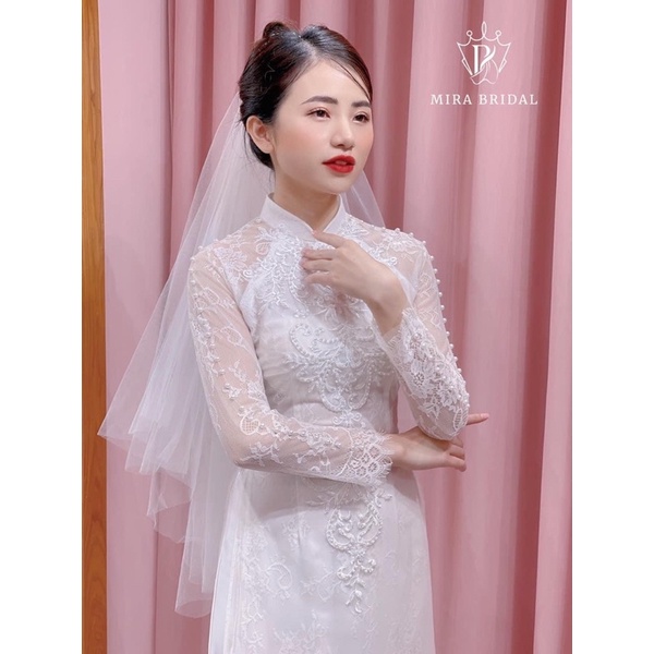 Áo dài cho các nàng dâu siêu xinh, hàng 6 tà đẹp sang.