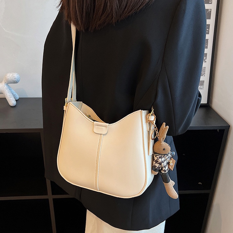 Túi xách IELGY đeo vai gắn thỏ hoạt hình thời trang cổ điển cao cấp cho nữ