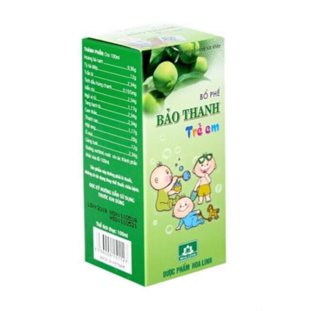 Siro ho trẻ em bảo thanh - bổ phế tiêu đờm