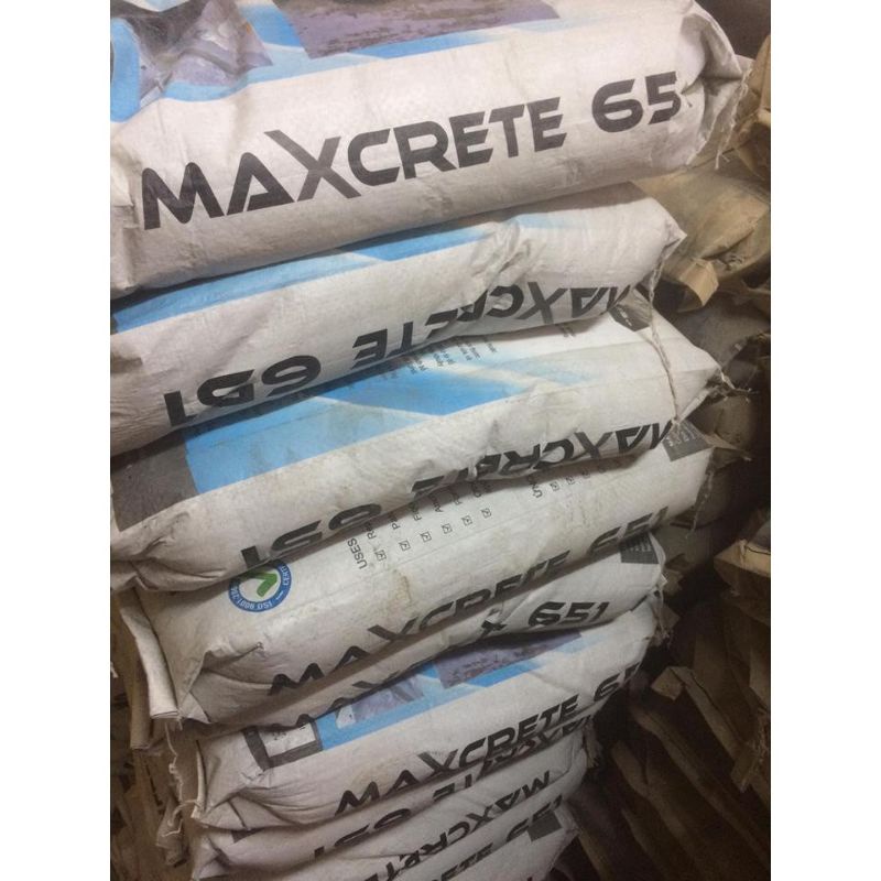 25kg Vữa tự chảy Maxcreat650-vữa tự chảy không co ngót dùng đổ cổ ống,hộp kỹ thuật,lỗ rỗng bê tông.Tương tự sika 214-11