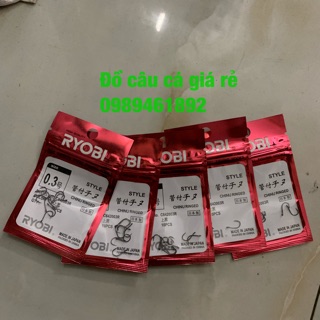 Combo 5 vỉ lưỡi câu Ryobi nhật bản size nhỏ