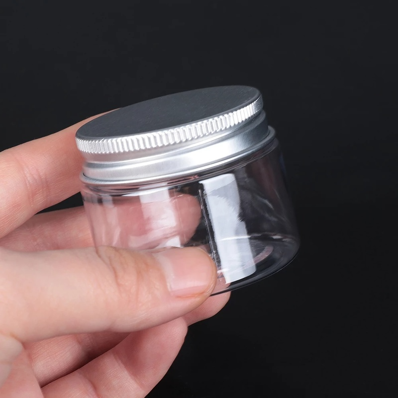 Hũ Nhựa Rỗng Trong Suốt Dung Tích 30ml/50ml/100ml/120ml Có Nắp Đậy Dùng Để Đựng Thực Phẩm/Mỹ Phẩm Dùng Khi Đi Du Lịch