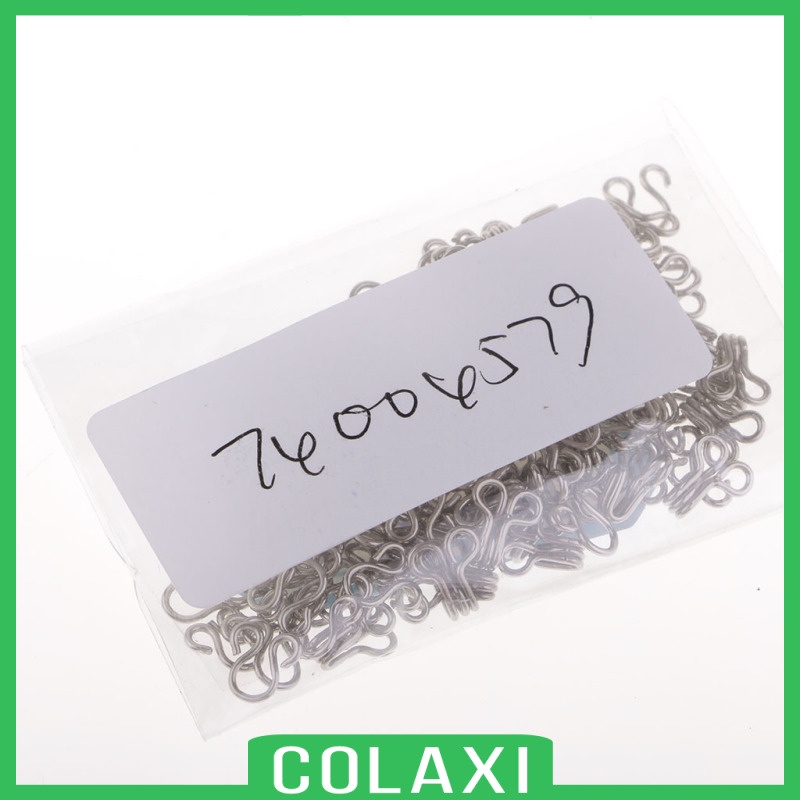 [COLAXI]2x50 Set Sewing Hooks and Eyes Closure for Bra Clothing Dress Fasteners White