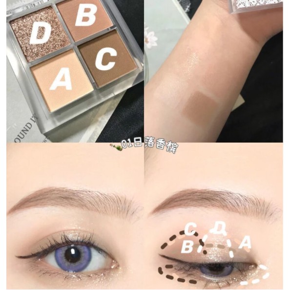 Bảng mắt 4 ô Big Brighter Eyes JADED | BigBuy360 - bigbuy360.vn