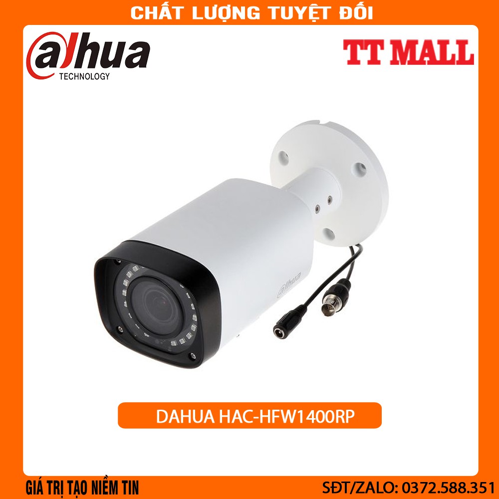 {Giá Hủy Diệt} Camera HDCVI hồng ngoại 4.0 Megapixel DAHUA HAC-HFW1400RP - Hàng chính hãng .