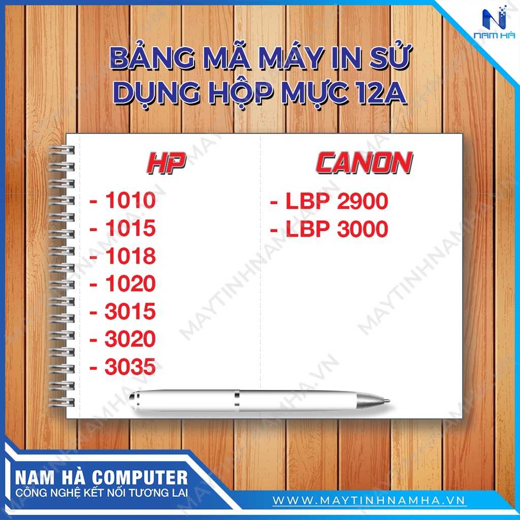 Hộp mực máy in 2900 3000 Có NÚT NẠP MỰC và NÚT XẢ MỰC THẢI dễ dàng đổ mực 12A