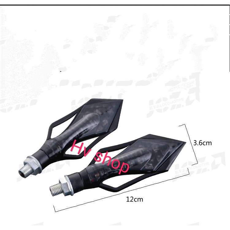 xinhan xe may Bộ 2 Đèn Xi Nhan Xe Máy HV2 ( 1 cặp )