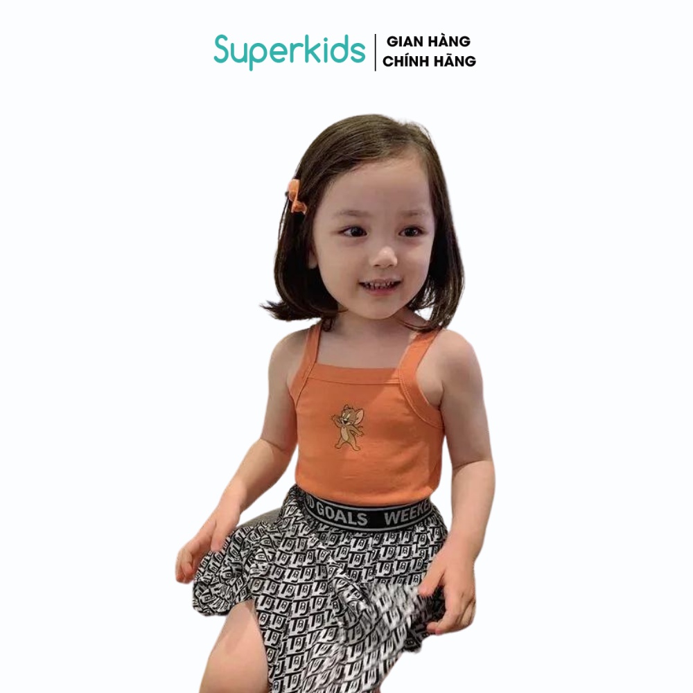 Áo 2 dây chuột Jerry nhiều màu cho bé 8-18kg QATE707