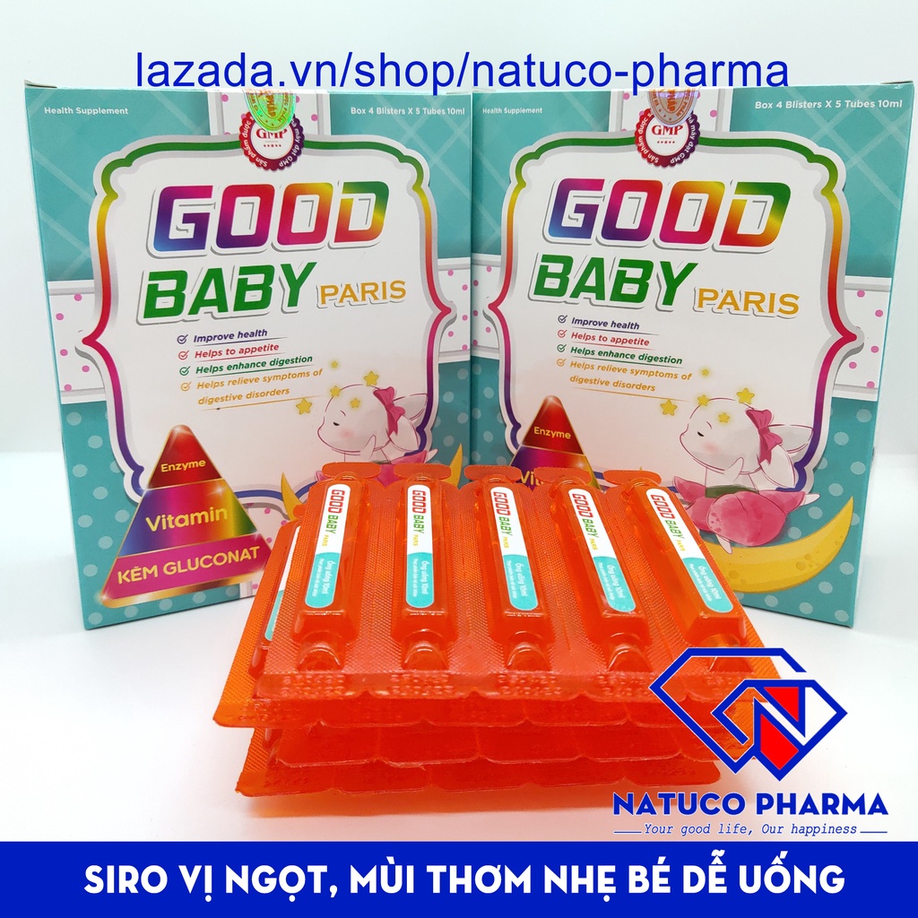 GOOD BABY - Paris - Bổ sung Vitamin, Enzyme, khoáng chất- Giúp bé ăn ngon, giảm rối loạn tiêu hóa, nâng cao sức khỏe