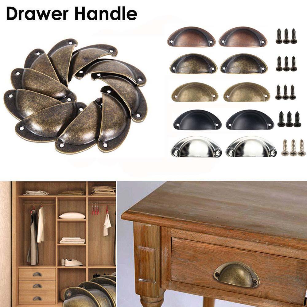 MIQUEL Set 12 Tay Nắm Cửa Hình Vỏ Sò