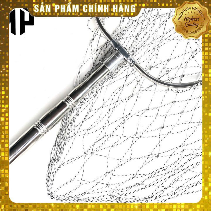 [Giảm giá sập sàn] Vợt Vớt Cá Inox 1m7 Đến 3m Dạng Vuông Đồ Câu ALÂM Vợt Xúc Cá Inox